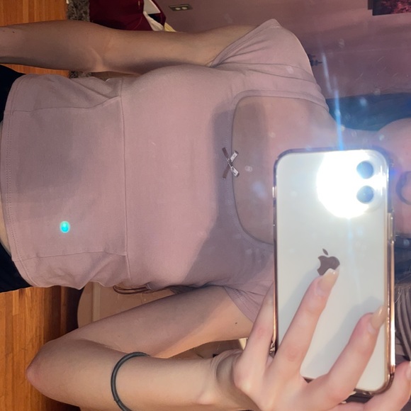 Pacsun XS mauve bow top - Picture 2 of 5